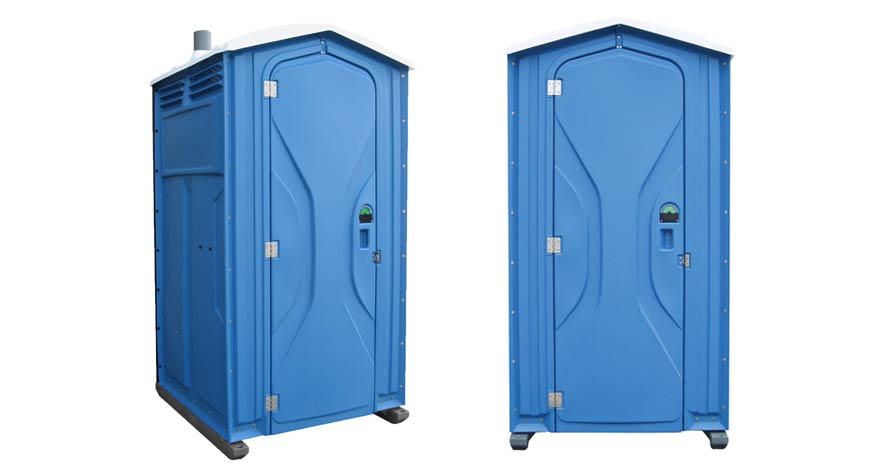 Long-term porta potty units on site in Lebanon, Missouri